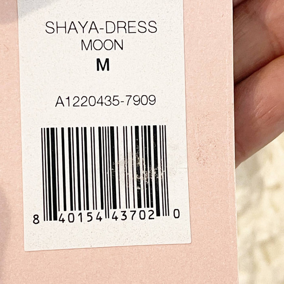 Alexis Knit Crochet Midi Halter Fringe Tassel Shaya Dress White Size M NWT - Picture 10 of 11